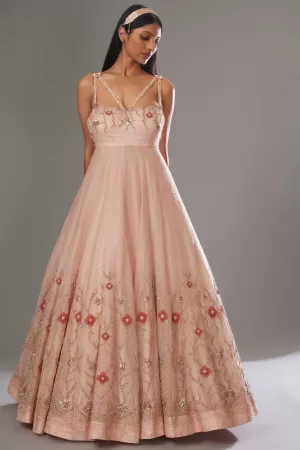 Blush Pink Forest Gown